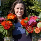 Jenny and flowers