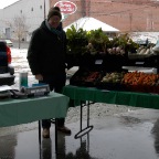 Tom at winter market